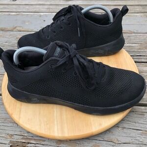 Vionic Arrival Slip Resistant Sneakers Womens 11 Black Knit Work Grip Restaurant